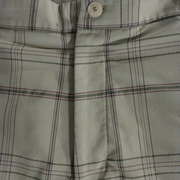 Men's Golf Shorts Slazenger Light Blue Plaid Breathable Athleisure Performance36 - Picture 2 of 6